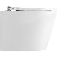 Унитаз Iberica Blanca Burgos Alto подвесной с сиденьем Микролифт арт-IB.BRA.231.1B1 — фото 9, Подвесные унитазы