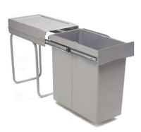 Система сортировки мусора ALBIO 25 40L серый пластик ALVEUS арт-211958.0 — фото 1, Системы сортировки мусора