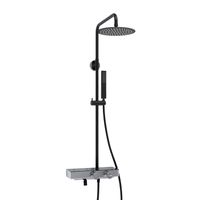 Душевой комплект с термостатическим смесителем арт-A114.258.218.CB Thermo — фото 2, Душевые стойки