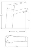 Товар: Смеситель "Rabat" д/рак, без дон/кл, арт. арт-RA 26 - фото 2 Смеситель "Rabat" д/рак, без дон/кл, арт. арт-RA 26 — фото 2, Смесители для раковины
