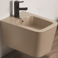 Биде CeramaLux подвесное Капучино матовое арт-5370MC — фото 1, Биде подвесные