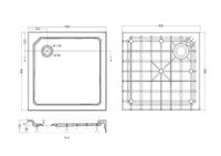 Поддон SMC CEZARES арт-TRAY-SMC-A-90-550-150-W — фото 4, Стеклопластиковые душевые поддоны