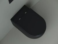 Унитаз Ceramicanova Metropol Rimless приставной Черный матовый с сиденьем Микролифт арт-CN4004MB — фото 3, Приставные унитазы