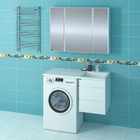 Товар: Раковина СанТа Лидер 100 R с местом под стиральную машину Белая арт-900107N - фото 3 Раковина СанТа Лидер 100 R с местом под стиральную машину Белая арт-900107N — фото 3, Раковины встраиваемые сверху