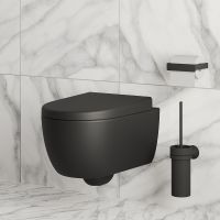 Товар: Унитаз Ambassador Abner подвесной Черный матовый без сиденья арт-103T20201R - фото 8 Унитаз Ambassador Abner подвесной Черный матовый без сиденья арт-103T20201R — фото 8, Подвесные унитазы