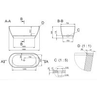 Товар: Ванна из искусственного камня Holbi Venus New 158x79 Белая матовая арт-1.01.002.11.1 - фото 3 Ванна из искусственного камня Holbi Venus New 158x79 Белая матовая арт-1.01.002.11.1 — фото 3, Ванны из искусственного камня