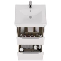 Тумба PRIME, 60 см, подвесная/напольная, 2 ящика, белый глянец арт-99.9300 — фото 12, Тумбы под раковину