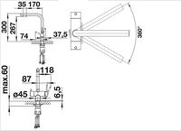 Товар: Смеситель для кухни Blanco Fontas II Антрацит арт-525139 - фото 6 Смеситель для кухни Blanco Fontas II Антрацит арт-525139 — фото 6, Смесители для кухни