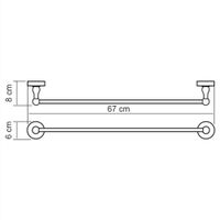 Aland K- Штанга для полотенец арт-8530 — фото 4, Полотенцедержатели