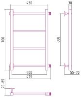 Товар: Водяной полотенцесушитель Сунержа Стилье Версия-КБ 600х400 Хром арт-00630-6040 - фото 2 Водяной полотенцесушитель Сунержа Стилье Версия-КБ 600х400 Хром арт-00630-6040 — фото 2, Водяные полотенцесушители
