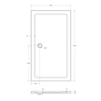 Поддон SMC CEZARES арт-TRAY-M-AH-160/90-35-W — фото 3, Стеклопластиковые душевые поддоны