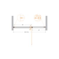 Душевая дверь CEZARES арт-URBAN-B-12-110-C-CR — фото 2, Распашные душевые двери