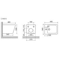 Товар: Биде Ceramicanova Union подвесное Черное матовое арт-CN4010MB - фото 6 Биде Ceramicanova Union подвесное Черное матовое арт-CN4010MB — фото 6, Биде подвесные