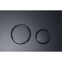 Клавиша смыва KK POL M11 Черная матовая Черная глянцевая арт-350/PPC/143-00-07 — фото 1, Кнопки смыва