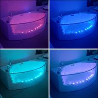 Акриловая ванна Gemy 200х105 с гидромассажем арт-G9079 — фото 4, Акриловые ванны