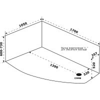Акриловая ванна Bas Камея PRO 170x105 L без гидромассажа арт-В А0121 — фото 3, Акриловые ванны
