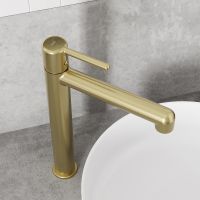 Смеситель для раковины Iddis Aiger Золото матовое арт-AIGMG01i01 — фото 3, Смесители для раковины