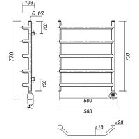 Товар: Электрический полотенцесушитель Domoterm Лаура П5 500x700 АБР ER Античная бронза арт-ЛаураП5500x700АБРER - фото 2 Электрический полотенцесушитель Domoterm Лаура П5 500x700 АБР ER Античная бронза арт-ЛаураП5500x700АБРER — фото 2, Электрические полотенцесушители
