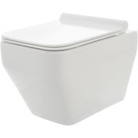 Унитаз AQUAme подвесной Белый глянец с сиденьем Микролифт арт-AQM2009 — фото 1, Подвесные унитазы