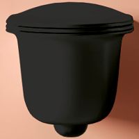 Унитаз Artceram Chic подвесной Черный матовый без сиденья арт-CHV001 17 00 — фото 1, Подвесные унитазы