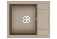 Granula-, кухонная мойка, кварц арт-6002, ПЕСОК — фото 1, Кухонные мойки