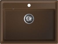 GRANFEST Мойка LEVEL 660 1-чаша 660*500мм терракот арт.GF- арт-LV-660 терракот — фото 2, Кухонные мойки