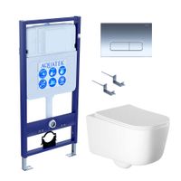 Комплект AQUATEK ЛУГАНО-017 4в1 (рама AQUATEK Standard INS-0000012+ кркпеж KKI-0000002+клавиша KDI-0 арт-SET AQUATEK ЛУГАНО-017 4в1 — фото 1, Комплекты унитаз + инсталляция