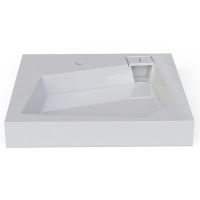 Раковина Altasan Quadro 60x60 на стиральную машину Белая арт-UPP60QUADROs — фото 1, Раковины на стиральную машину