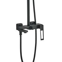 Товар: Душевая система Haiba Черная матовая арт-HB24817-7 - фото 5 Душевая система Haiba Черная матовая арт-HB24817-7 — фото 5, Душевые стойки