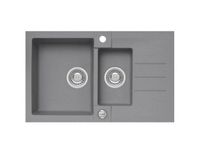 Мойка для кухни ROCK 70 GRANITAL BEIGE-G55 780x480x180;1+1/2 с сифоном 1105299, арт-1090954.0 — фото 1, Кухонные мойки