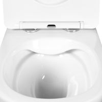 Унитаз подвесной безободковый AQUATEK ВЕГА 525*360*320 мм, белый матовый, горизонтальный в арт-AQ1905-MW — фото 5, Подвесные унитазы