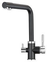 Granula- (чёрный металлик), СМЕСИТЕЛЬ КУХОННЫЙ арт-2015, ШВАРЦ — фото 2, Смесители для кухни