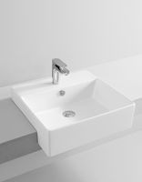 Раковина Artceram Quadro 50 Белая арт-QUL004 01 00 — фото 2, Раковины встраиваемые сверху