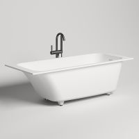 Ванна из искусственного камня Salini Orlanda Kit 180х80 Белая глянцевая арт-102112G — фото 1, Ванны из искусственного камня