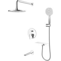 Душевая система Milardo Rora Хром арт-RORSB03M68 — фото 1, Встраиваемые душевые комплекты