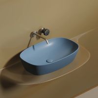 Раковина-чаша Ceramicanova Element 60 Голубая матовая арт-CN6049ML — фото 14, Раковины накладные