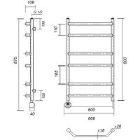 Товар: Электрический полотенцесушитель Domoterm Лаура П6 600x800 АБР EL Античная бронза арт-ЛаураП6600x800АБРEL - фото 2 Электрический полотенцесушитель Domoterm Лаура П6 600x800 АБР EL Античная бронза арт-ЛаураП6600x800АБРEL — фото 2, Электрические полотенцесушители