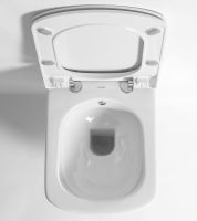 Унитаз биде Creavit Elegant подвесной Белый без сиденья арт-EG321-00CB00E-0000 — фото 8, Подвесные унитазы