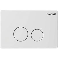 Клавиша смыва Creavit Terra Белая арт-GP9001.00 — фото 1, Кнопки смыва