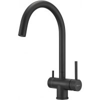 Смеситель для кухни Milacio Ultra / Total Black / нержавеющая сталь / однорычажный / матовый / с возможностью подключения фильтра. арт-MCU.554.TB — фото 7, Смесители для кухни