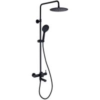 Душевая система Caprigo Don Черная матовая арт-53-310-NER — фото 1, Душевые стойки