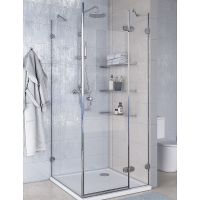 Душевой уголок Aquaton Lax SQR 90х90 R профиль Хром стекло прозрачное арт-1AX018SSXX000 — фото 1, Квадратные душевые уголки