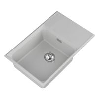 Мойка кухонная Point Этна 78 белый арт-PN3012W — фото 3, Кухонные мойки