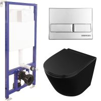 Комплект унитаза Owl 1975 Vind Cirkel-H OWLT190305 с инсталляцией Berges Wasserhaus Novum L3 040213  арт-OWLT190305+040213 — фото 1, Комплекты унитаз + инсталляция