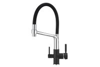 Granula-, СМЕСИТЕЛЬ КУХОННЫЙ арт-0083, ЧЁРНЫЙ — фото 2, Смесители для кухни