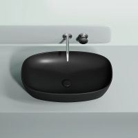 Раковина-чаша Ceramicanova Element 60 Черная матовая арт-CN6049MB — фото 10, Раковины накладные