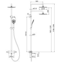 Товар: Душевая система Iddis Torr с термостатом Хром арт-TORSBBTi06-S - фото 4 Душевая система Iddis Torr с термостатом Хром арт-TORSBBTi06-S — фото 4, Душевые стойки