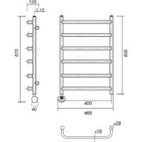Товар: Электрический полотенцесушитель Domoterm Стефано П6 400x600 АБР EL Античная бронза арт-СтефаноП6400x600АБРEL - фото 2 Электрический полотенцесушитель Domoterm Стефано П6 400x600 АБР EL Античная бронза арт-СтефаноП6400x600АБРEL — фото 2, Электрические полотенцесушители