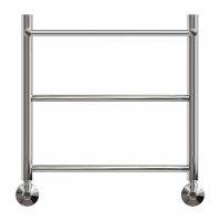 Водяной полотенцесушитель Point Афина П2 500x500 с полкой Хром арт-PN04155P — фото 6, Водяные полотенцесушители