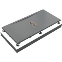 Душевой поддон из искусственного камня Creto Etna 140x80 Серый арт-2-0016 — фото 3, Душевые поддоны из искусственного камня